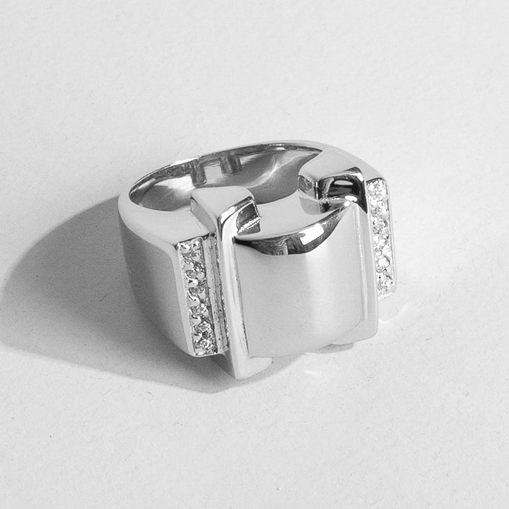 Bague Art Deco Barrettes