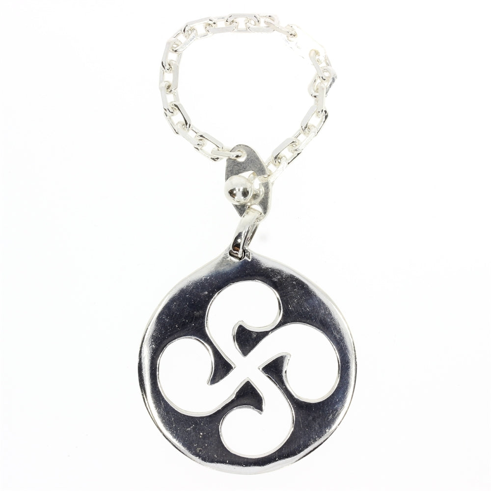 Porte Clef Croix Basque évidée en négatif