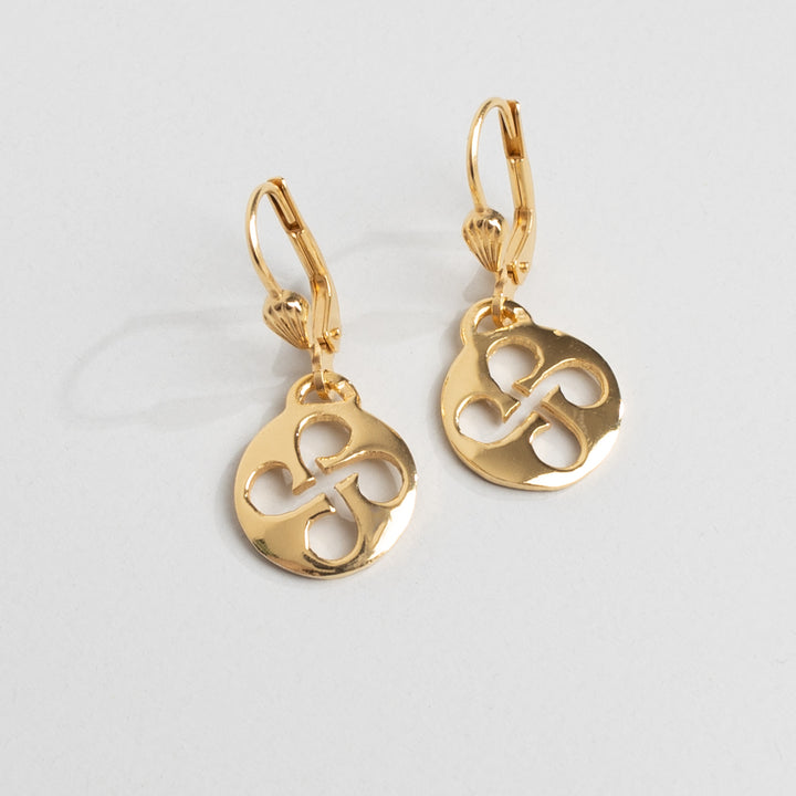 Boucles D'oreilles Croix Basques Rondes