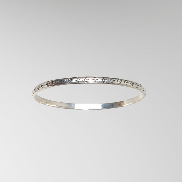 Bracelet jonc Croix Basque bombé