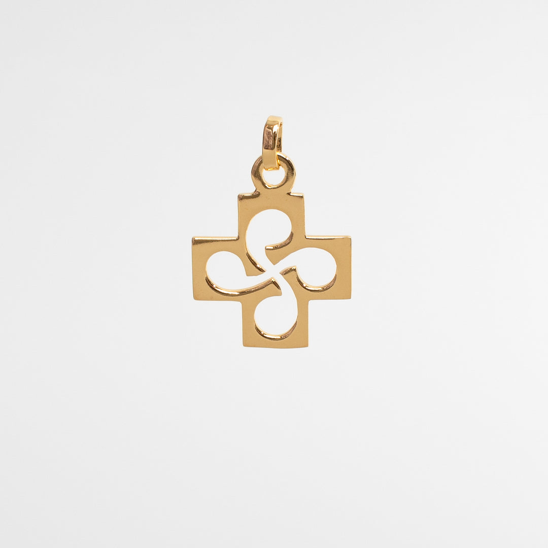 Pendentif Croix Basque Religieuse PM