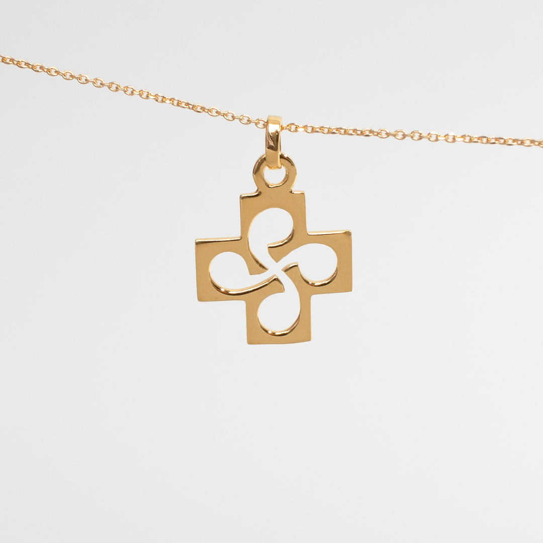 Pendentif Croix Basque Religieuse PM