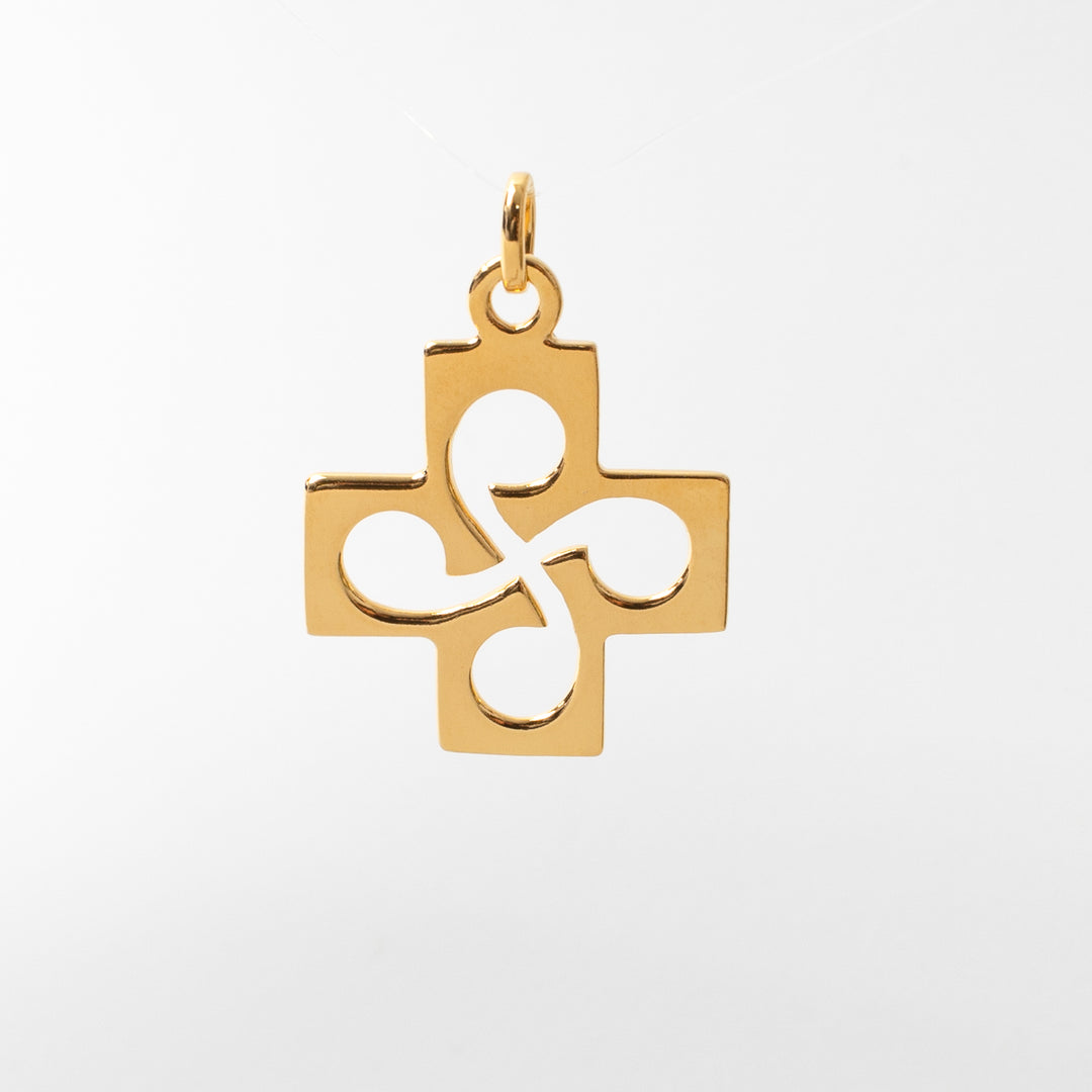 Pendentif Croix Basque Religieuse GM