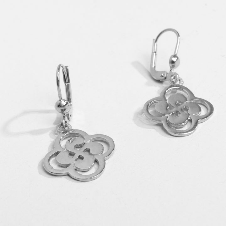 Boucles D'oreilles Rosace Croix