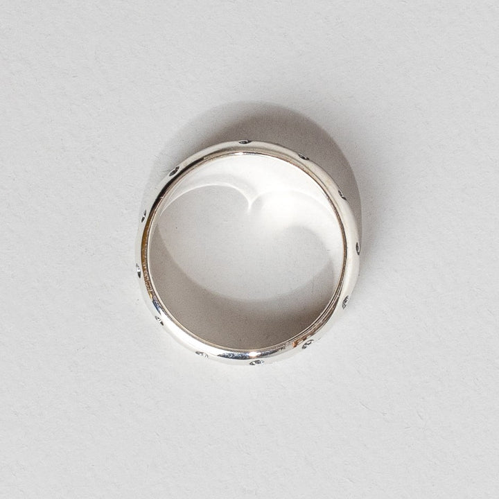 Bague demi jonc croix Basque