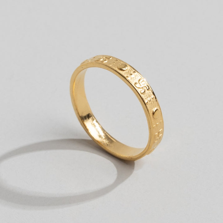 Bague Croix Basque / Clou Or