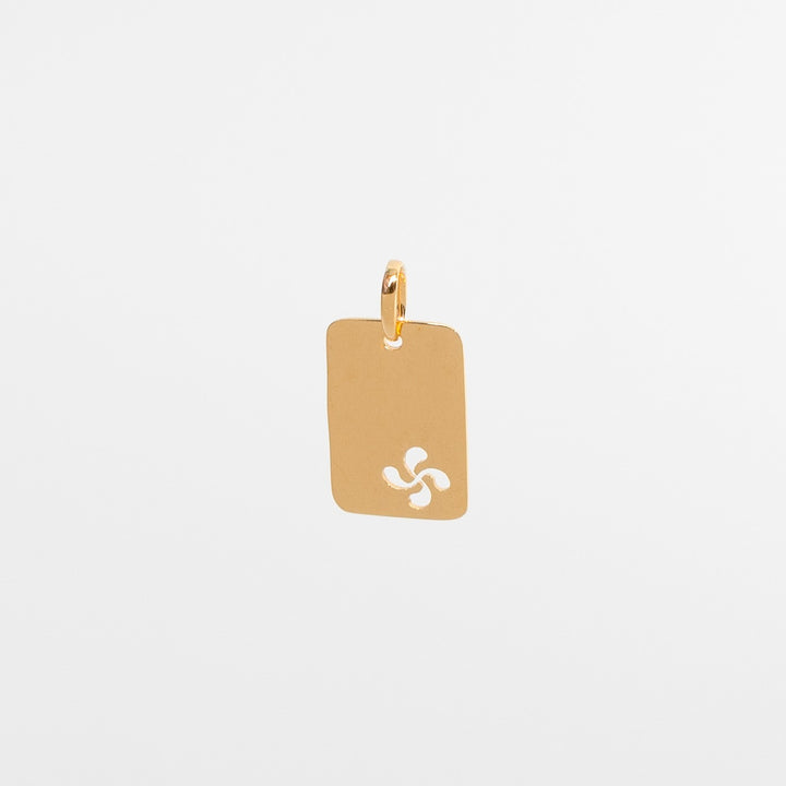 Collier Cible Gravee Fuschia